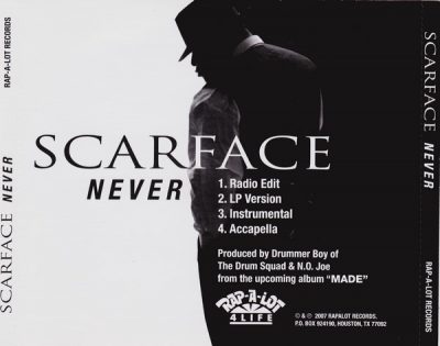 Scarface – Never (Promo CDS) (2007) (VBR V0)