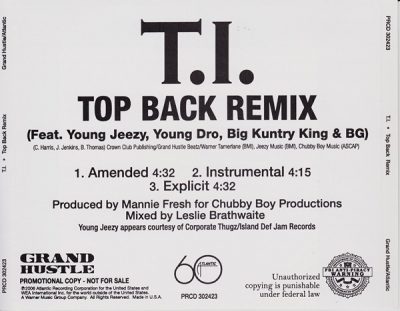 T.I. – Top Back (Remix) (Promo CDS) (2006) (FLAC + 320 kbps)