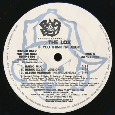 The LOX – If You Think Im Jiggy (Promo VLS) (1997) (FLAC + 320 kbps)