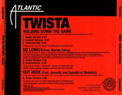 Twista – Holding Down The Game / So Lonely / Out Here (Promo CDM) (2006) (FLAC + 320 kbps)