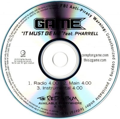 Game – It Must Be Me (Promo CDS) (2010) (FLAC + 320 kbps)