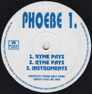 Phoebe 1. – Ryme Pays / Mama’s On Crack (VLS) (2005) (FLAC + 320 kbps)