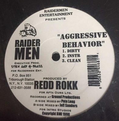 Raidermen – Aggressive Behavior / Hostile Takeover (VLS) (1998) (FLAC + 320 kbps)