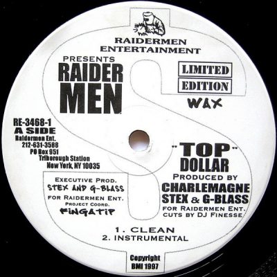 Raidermen – Top Dollar / Strategy (VLS) (1997) (FLAC + 320 kbps)