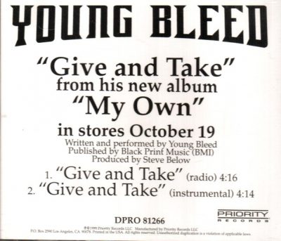 Young Bleed – Give And Take (Promo CDS) (1999) (FLAC + 320 kbps)