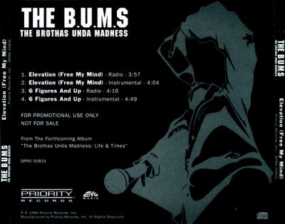 The B.U.M.S. – Elevation (Free My Mind) (Promo CDS) (1995) (FLAC + 320 kbps)