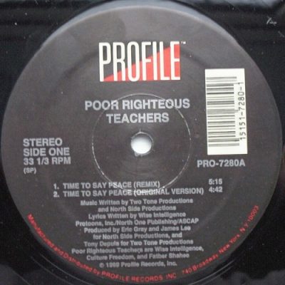 Poor Righteous Teachers – Time To Say Peace (WEB Single) (1989) (320 kbps)