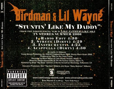 Birdman & Lil Wayne – Stuntin’ Like My Daddy (Promo CDS) (2006) (FLAC + 320 kbps)