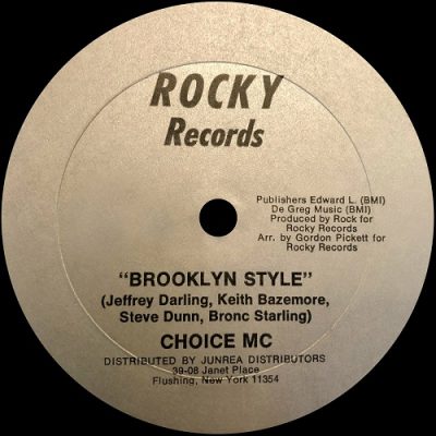 Choice MC ‎- Brooklyn Style (WEB Single) (1985) (320 kbps)