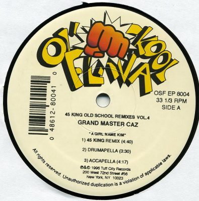 Grandmaster Caz – 45 King Old School Remixes Vol. 4 (WEB) (1996) (320 kbps)