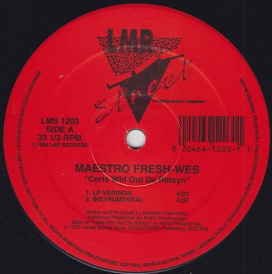 Maestro Fresh-Wes – Certs Wid Out Da Retsyn (VLS) (1994) (FLAC + 320 kbps)