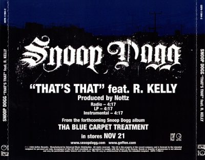 Snoop Dogg – That’s That (Promo CDS) (2006) (FLAC + 320 kbps)