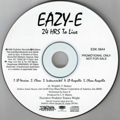 Eazy-E – 24 Hrs To Live (Promo CDS) (1998) (FLAC + 320 kbps)
