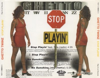 Ghetto Twiinz – Stop Playin’ (Promo CDS) (1998) (FLAC + 320 kbps)