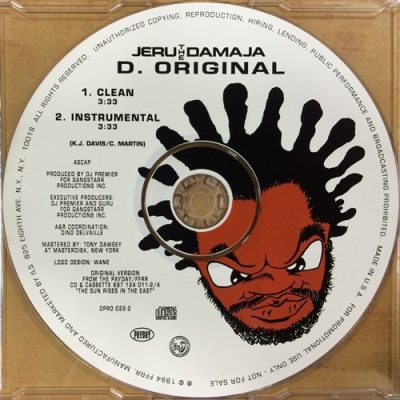 Jeru The Damaja – D. Original (Promo CDS) (1994) (FLAC + 320 kbps)