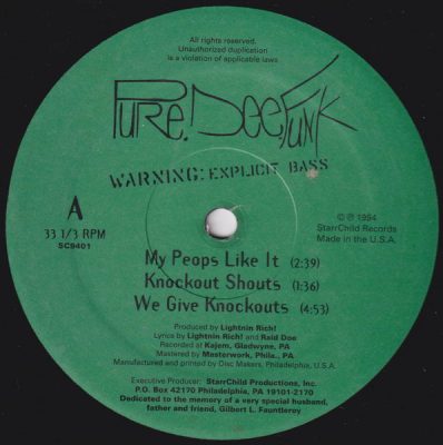 Pure Dee Funk – Warning: Explicit Bass EP (Vinyl) (1994) (FLAC + 320 kbps)