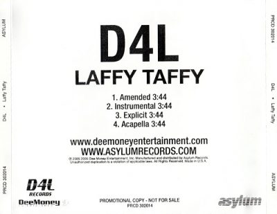 D4L – Laffy Taffy (4-Track Promo CDS) (2005) (FLAC + 320 kbps)