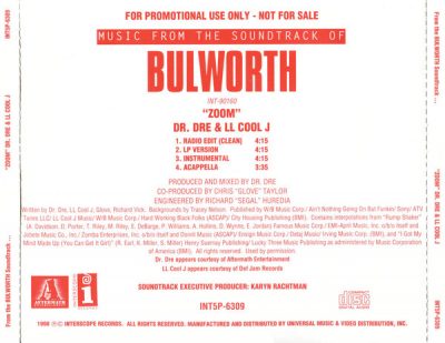 Dr. Dre & LL Cool J – Zoom (Promo CDS) (1998) (FLAC + 320 kbps)