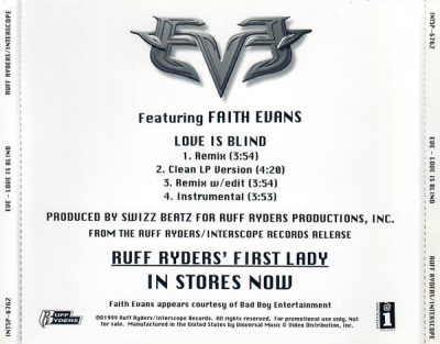 Eve – Love Is Blind (Promo CDS) (1999) (FLAC + 320 kbps)