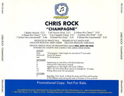 Chris Rock – Champagne (Promo CDS) (1997) (FLAC + 320 kbps)