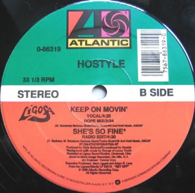 Hostyle – She’s So Fine / Keep On Movin’ (VLS) (1989) (FLAC + 320 kbps)