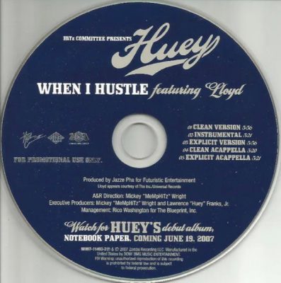 Huey – When I Hustle (Promo CDS) (2007) (FLAC + 320 kbps)