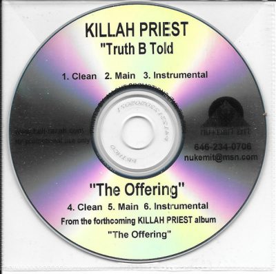 Killah Priest – Truth B Told / The Offering (Promo CDS) (2006) (FLAC + 320 kbps)