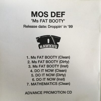 Mos Def – Ms. Fat Booty (Promo CDM) (1999) (FLAC + 320 kbps)