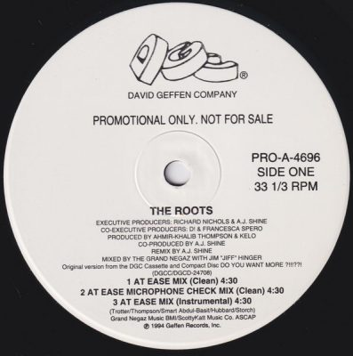 The Roots – Distortion To Static (Remixes) (Promo VLS) (1994) (FLAC + 320 kbps)