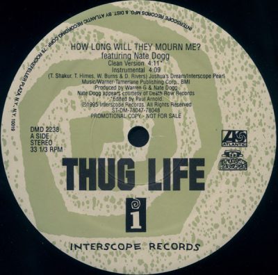 Thug Life – How Long Will They Mourn Me? (Promo VLS) (1995) (FLAC + 320 kbps)