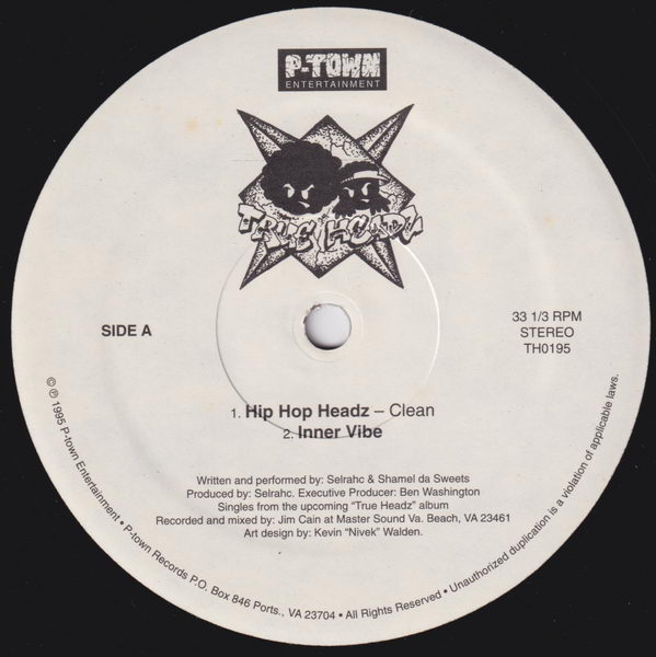 True Headz - Hip Hop Headz / Inner Vibe / True Head Shit (VLS) (1995 ...