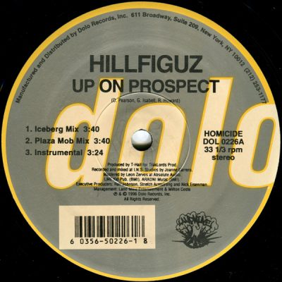 Hillfiguz – Up On Prospect / Boom! (VLS) (1996) (FLAC + 320 kbps)