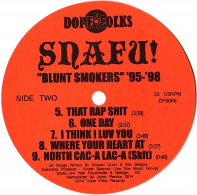 Snafu! – Blunt Smokers ’95-’98 EP (Vinyl) (2015) (VBR V0)