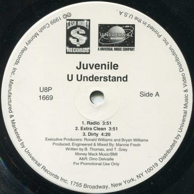Juvenile – U Understand (Promo VLS) (1999) (FLAC + 320 kbps)