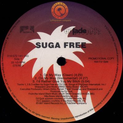 Suga Free – On My Way (Promo VLS) (1997) (FLAC + 320 kbps)