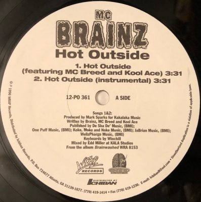 MC Brainz – Hot Outside (VLS) (1996) (FLAC + 320 kbps)