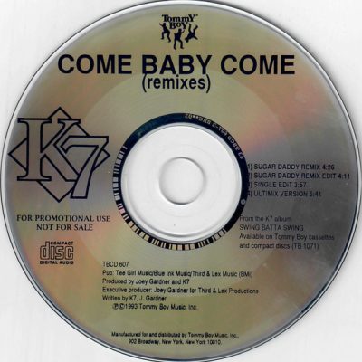 K7 – Come Baby Come (Remixes) (Promo CDS) (1993) (FLAC + 320 kbps)