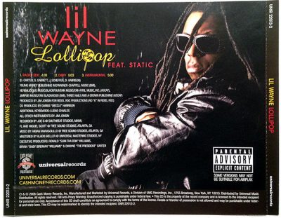 Lil Wayne – Lollipop (Promo CDS) (2008) (FLAC + 320 kbps)