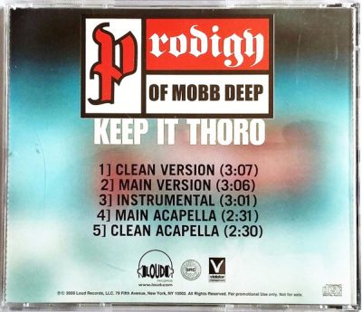 Prodigy Of Mobb Deep – Keep It Thoro (Promo CDS) (2000) (FLAC + 320 kbps)