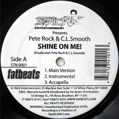 Pete Rock & C.L. Smooth – Shine On Me / Climax (VLS) (2002) (FLAC + 320 kbps)