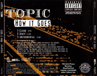 Topic – How It Goes (Promo CDS) (2006) (FLAC + 320 kbps)