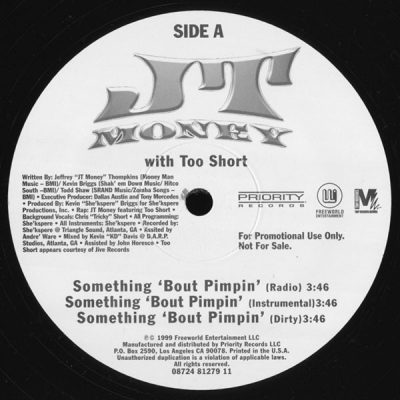 JT Money – Something ‘Bout Pimpin’ (Promo VLS) (1999) (FLAC + 320 kbps)