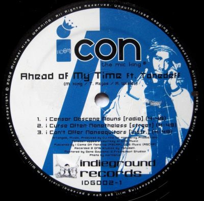 iCON The Mic King – Ahead Of My Time (VLS) (2002) (FLAC + 320 kbps)
