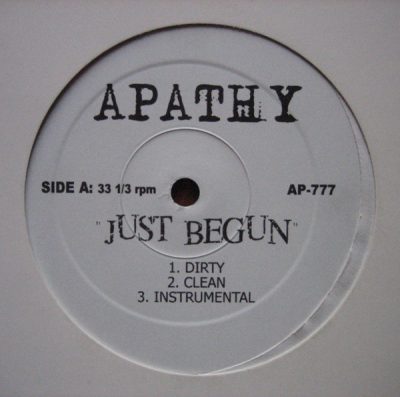 Apathy – Just Begun / Chrome Depot Freestyle (VLS) (2000) (FLAC + 320 kbps)