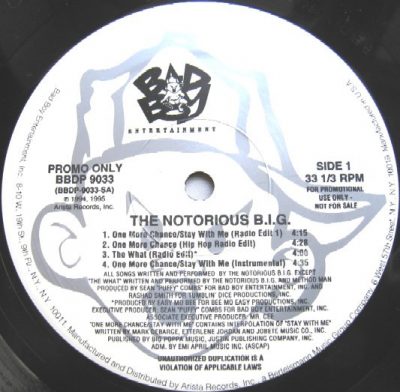 The Notorious B.I.G. – One More Chance (Promo VLS) (1995) (FLAC + 320 kbps)