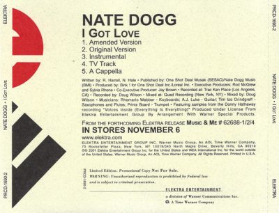 Nate Dogg – I Got Love (Promo CDS) (2001) (FLAC + 320 kbps)