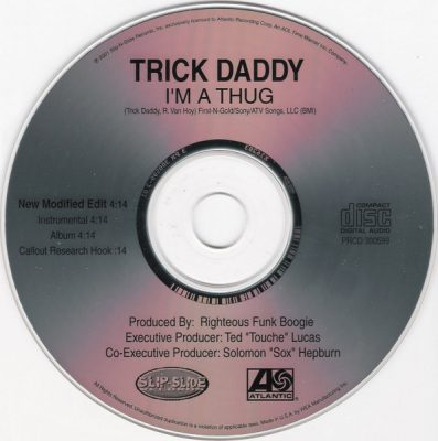 Trick Daddy – I’m A Thug (Promo CDS) (2001) (FLAC + 320 kbps)