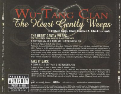 Wu-Tang Clan – The Heart Gently Weeps (Radio Promo CDS) (2007) (FLAC + 320 kbps)