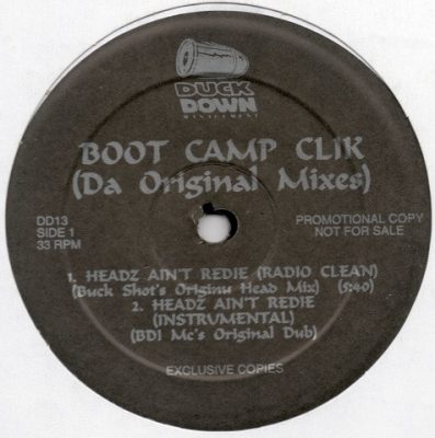 Boot Camp Clik / Heltah Skeltah – Da Original Mixes / Sneak Peak (VLS) (1995) (FLAC + 320 kbps)