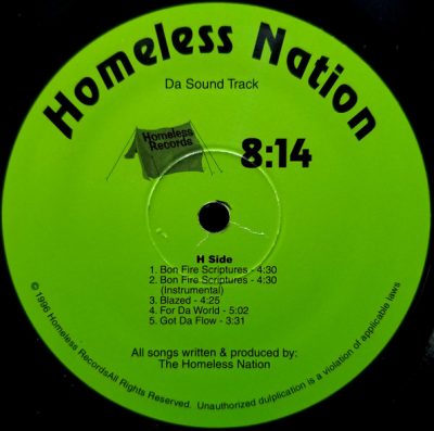 Homeless Nation – Da Sound Track EP (Vinyl) (1996) (FLAC + 320 kbps)